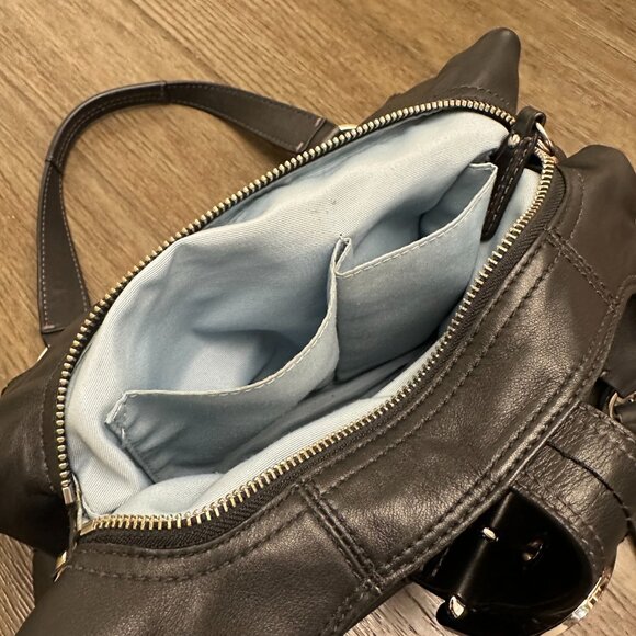 Coach Black Leather Hobo Shoulder Bag Purse Classic Style - Picture 6 of 15